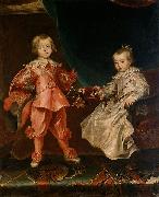 Frans Luycx Portrait of Ferdinand IV with his sister Maria Anna china oil painting artist